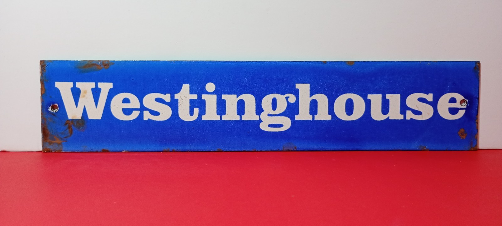 Vintage WESTINGHOUSE ELECTRIC Porcelain Enamel Metal sign 12 Vintage WESTINGHOUSE ELECTRIC Porcelain Enamel Metal sign 12
