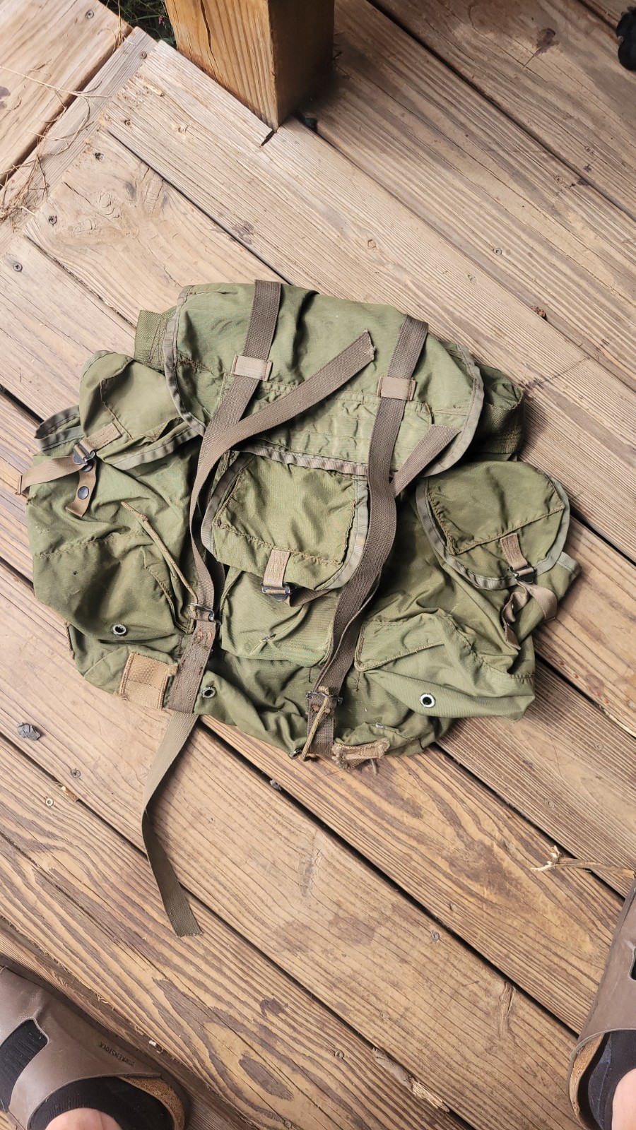 Vietnam War US Army Military 1968 Tropical Rucksack Backpack X Frame NEAR MINT