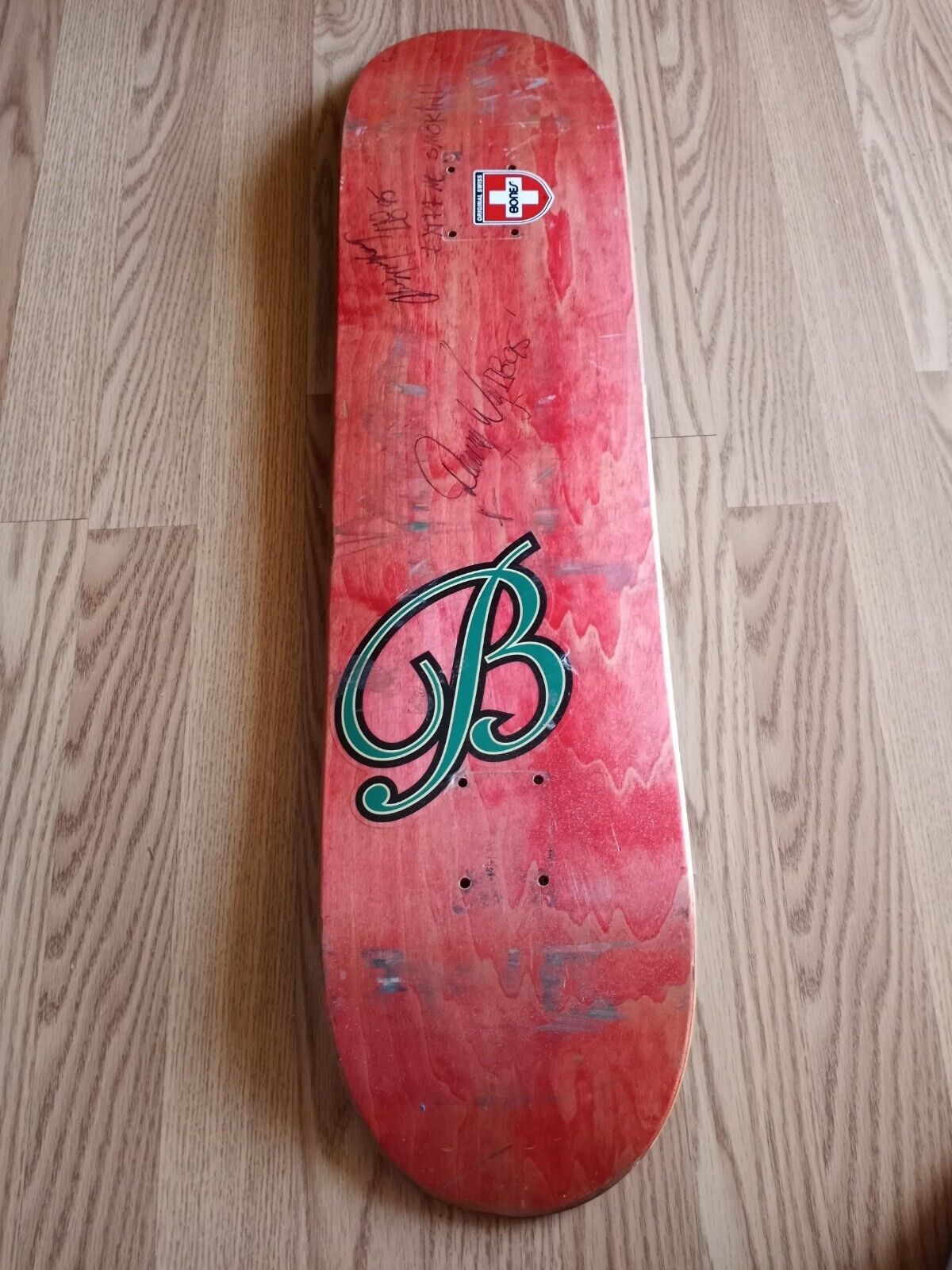 Danny Way\'s 1995 ESPN extreme games event used deck autographed One of a kind