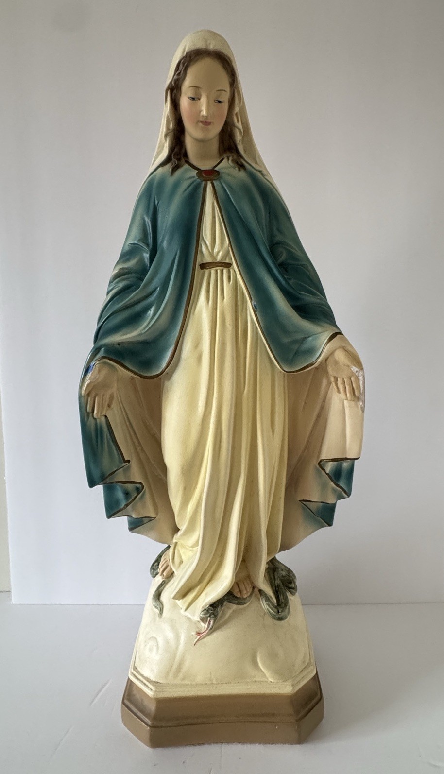 Vintage MCM Virgin Mary Statue 21” Tall Figure Lady RobiaWare Roman Art Co Rare Vintage MCM Virgin Mary Statue 21” Tall Figure Lady RobiaWare Roman Art Co Rare