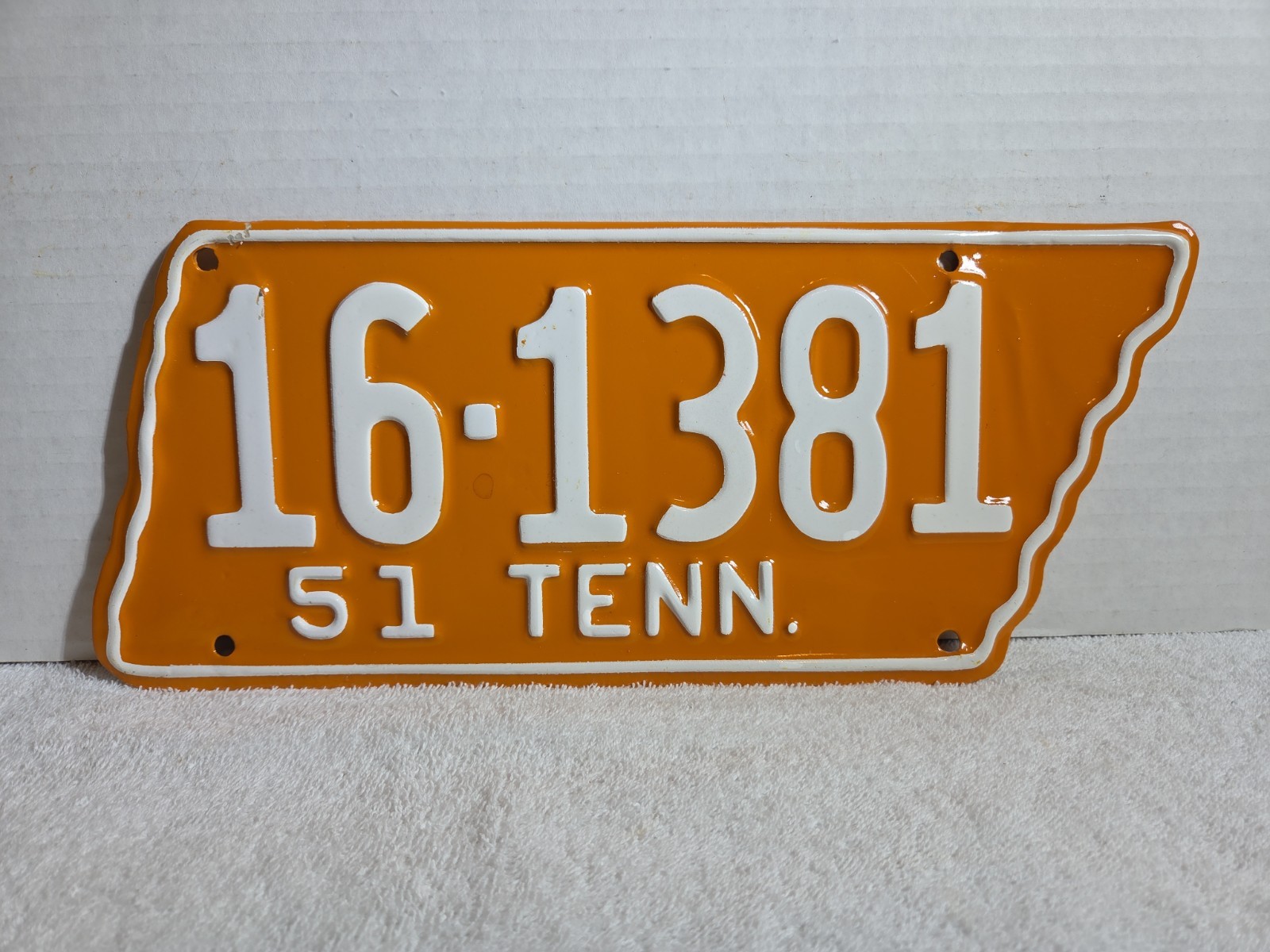 Vintage 1951 Tennessee License Plate - Wilson County REPAINTED Vintage 1951 Tennessee License Plate - Wilson County REPAINTED