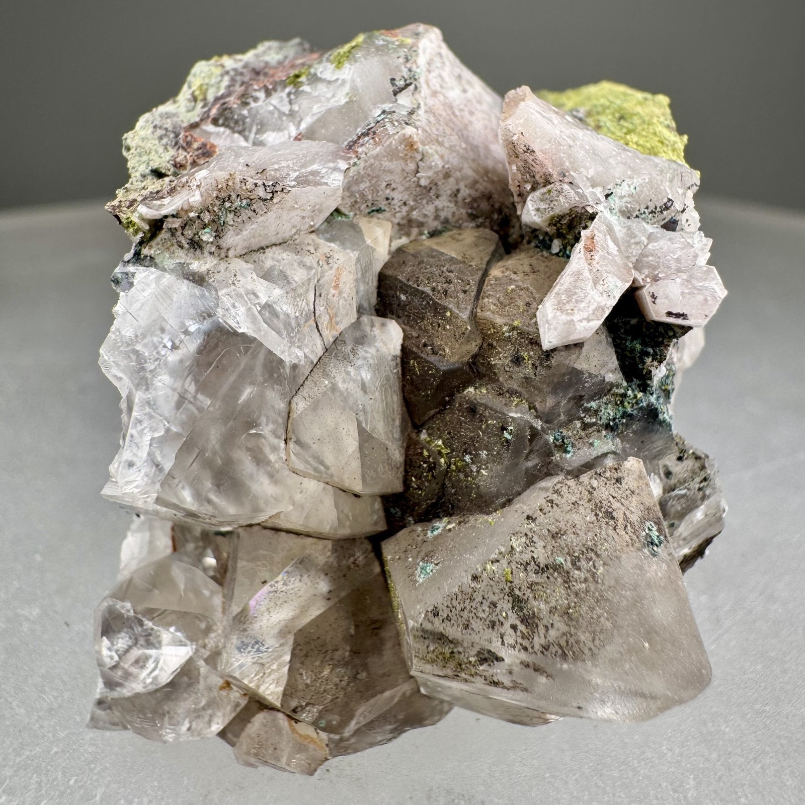 Nice Blocky Calcite Crystals: Adventure mine, Greenland, Ontonagon Co., Michigan Nice Blocky Calcite Crystals: Adventure mine, Greenland, Ontonagon Co., Michigan