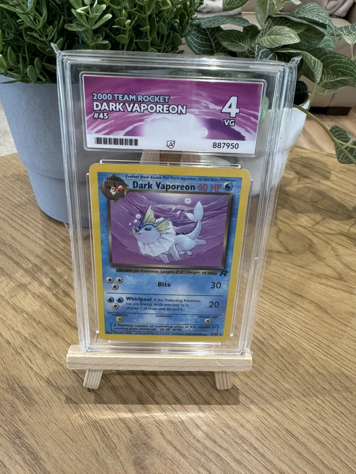 2000 Team Rocket Dark Vaporeon 45/82 Ace 4 2000 Team Rocket Dark Vaporeon 45/82 Ace 4