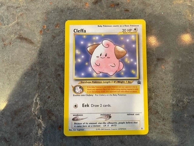 Cleffa #31 Black Star Promo Pokemon Card Wotc Cleffa #31 Black Star Promo Pokemon Card Wotc