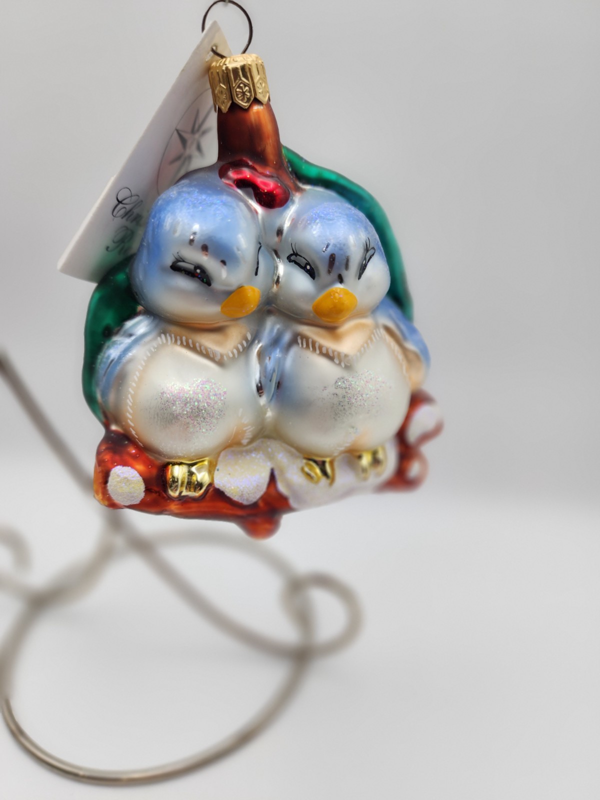 1999 Vintage Christopher Radko Come Closer My Tweet Glass Ornament Birds 1999 Vintage Christopher Radko Come Closer My Tweet Glass Ornament Birds