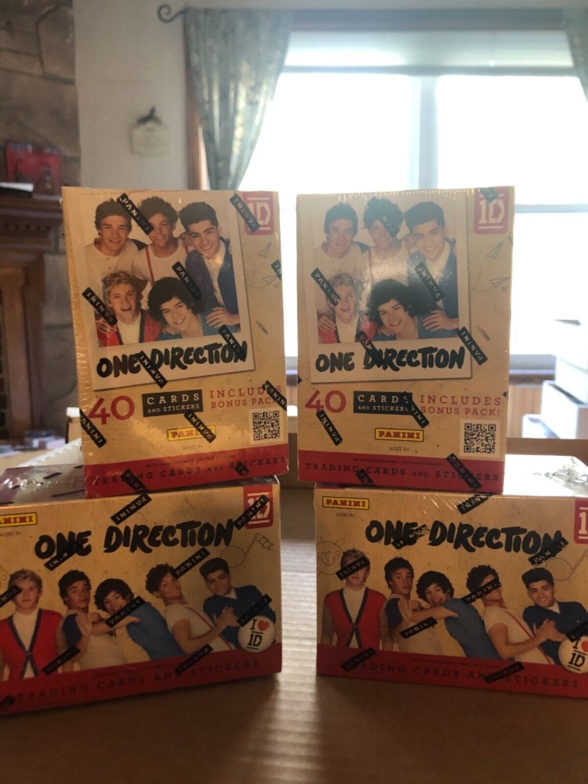 (4) 2013 Panini One Direction Trading Cards Factory Sealed BOXES HARRY STYLES RC