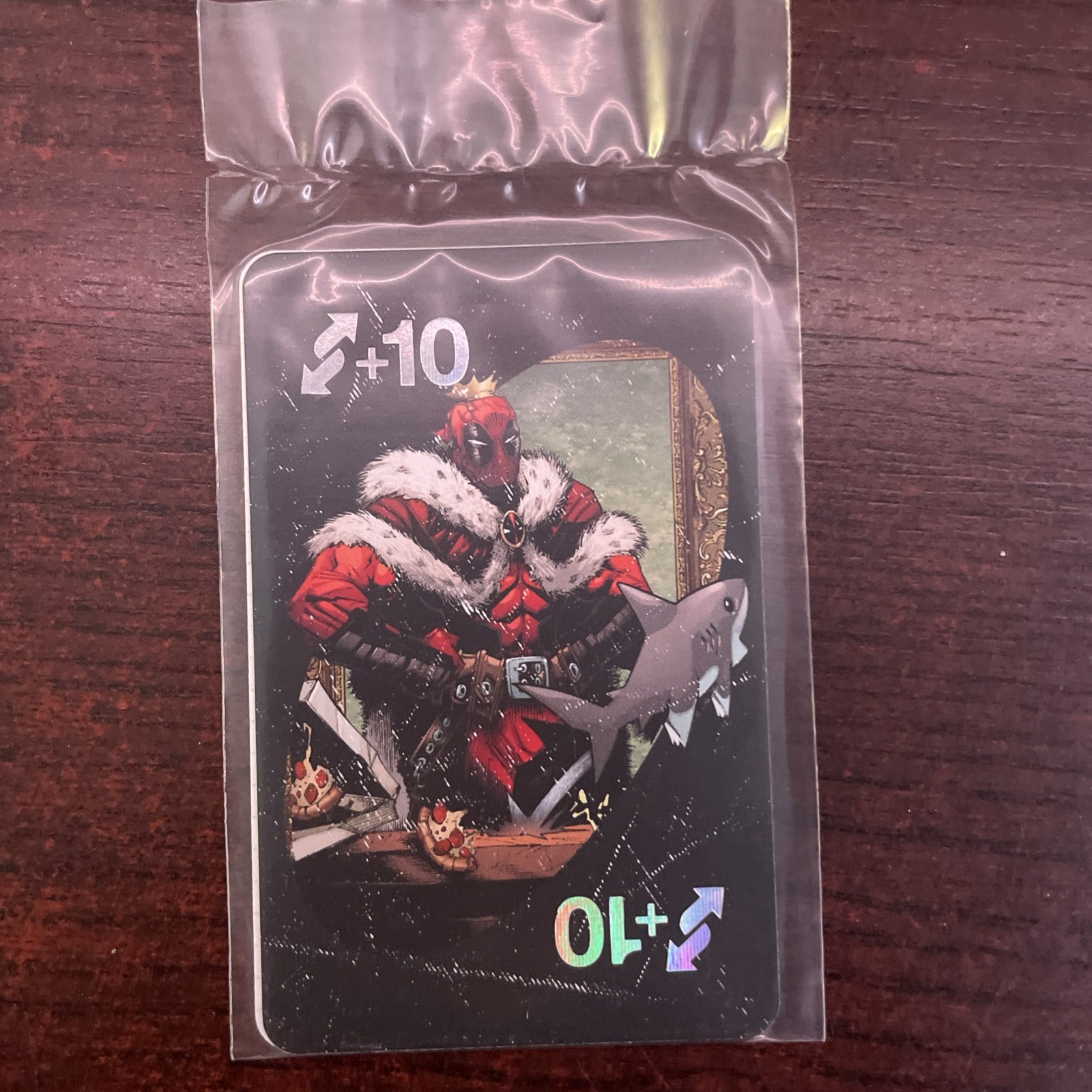 SDCC 2024 COMIC CON Deadpool Silver Foil UNO Show Em No Mercy Card Exclusive SDCC 2024 COMIC CON Deadpool Silver Foil UNO Show Em No Mercy Card Exclusive