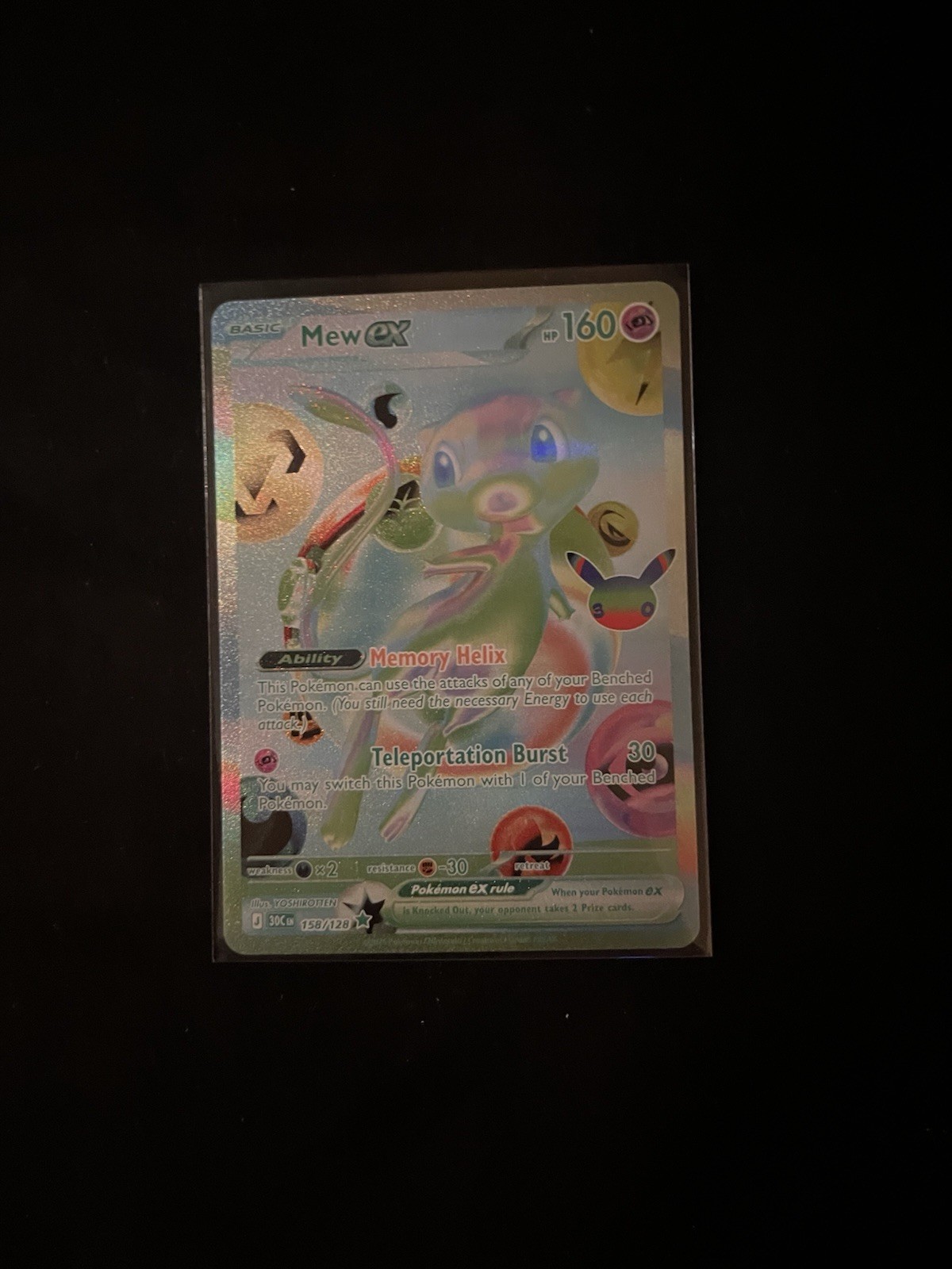 Pokémon TCG Mew ex 158/128 30th Anniversary Set “Future Mew” Pack Fresh NM Pokémon TCG Mew ex 158/128 30th Anniversary Set “Future Mew” Pack Fresh NM