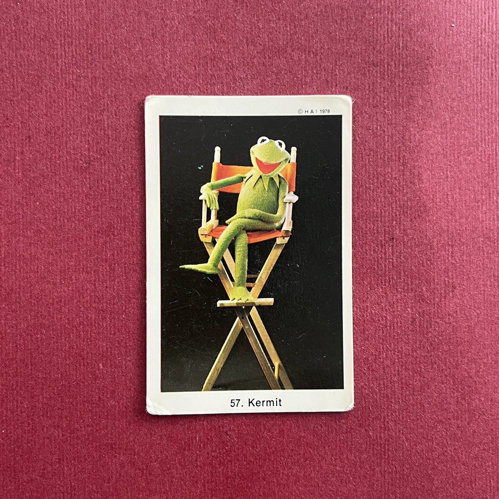 Kermit 1978 Swedish Samlarsaker The Muppets #57 Trading Card