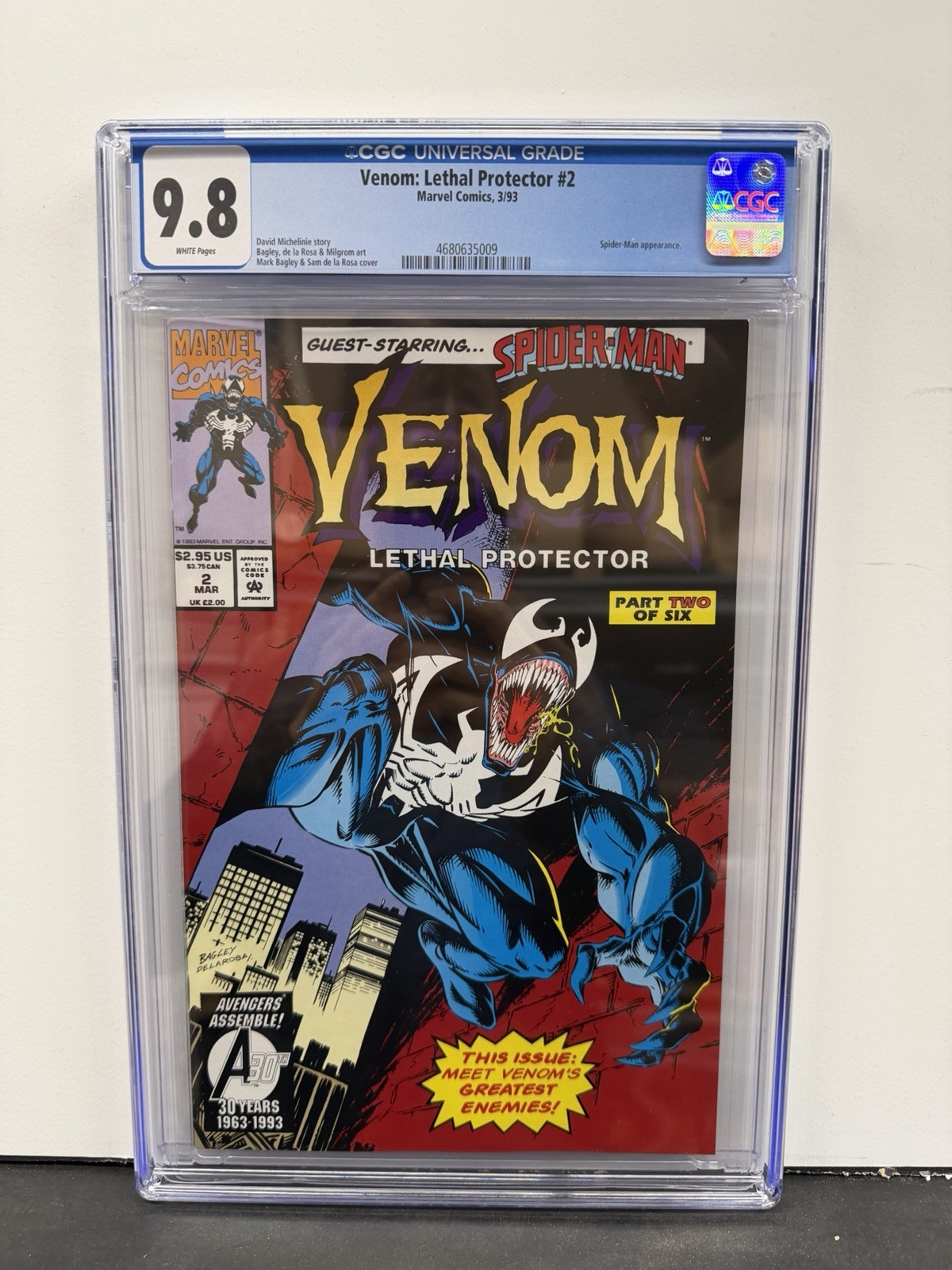 1993 Venom Lethal Protector #2 CGC 9.8 Marvel Comics 1993 Venom Lethal Protector #2 CGC 9.8 Marvel Comics