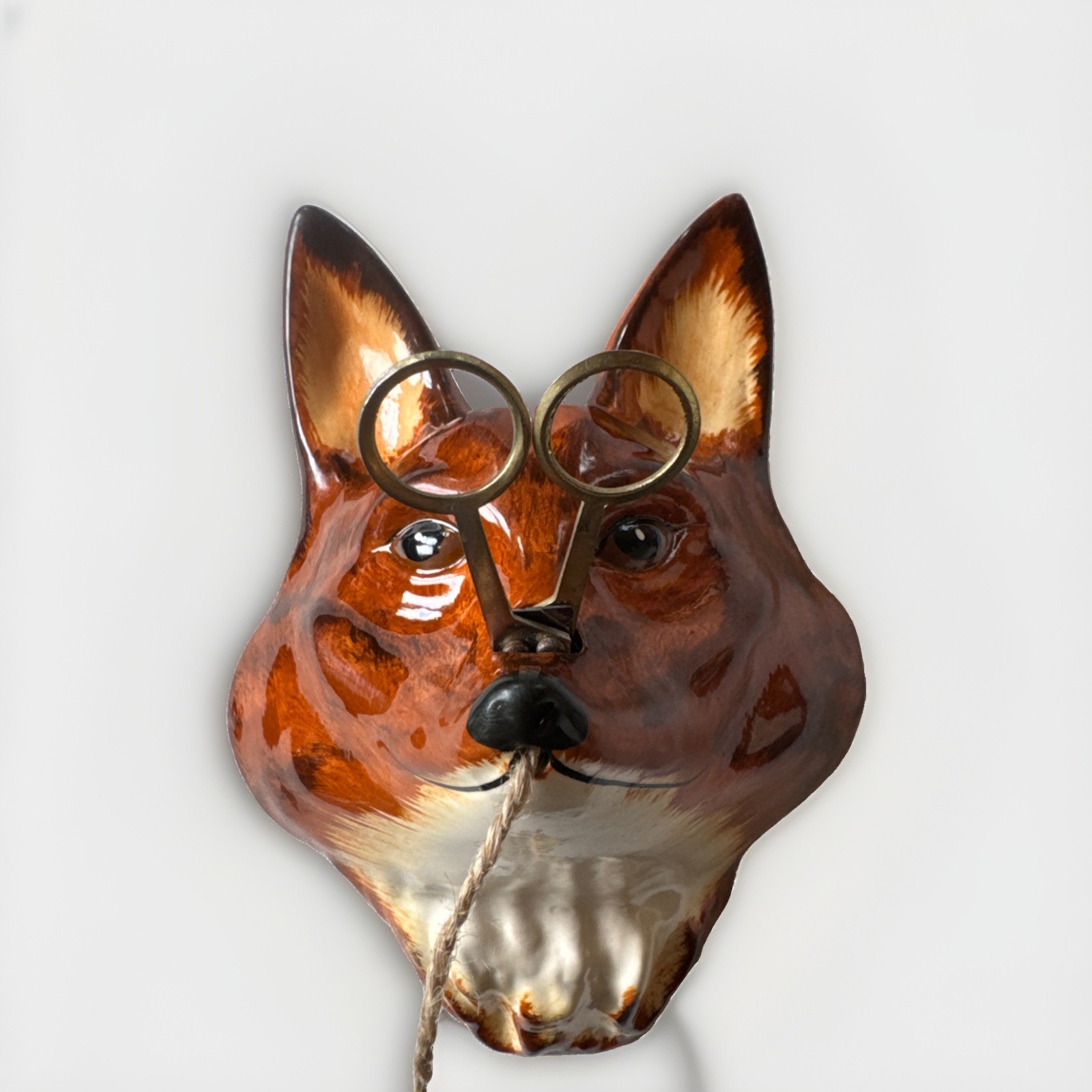 1940\'s Fox String/Scissor Holder Philip Laureston Babbacombe Pottery England 
