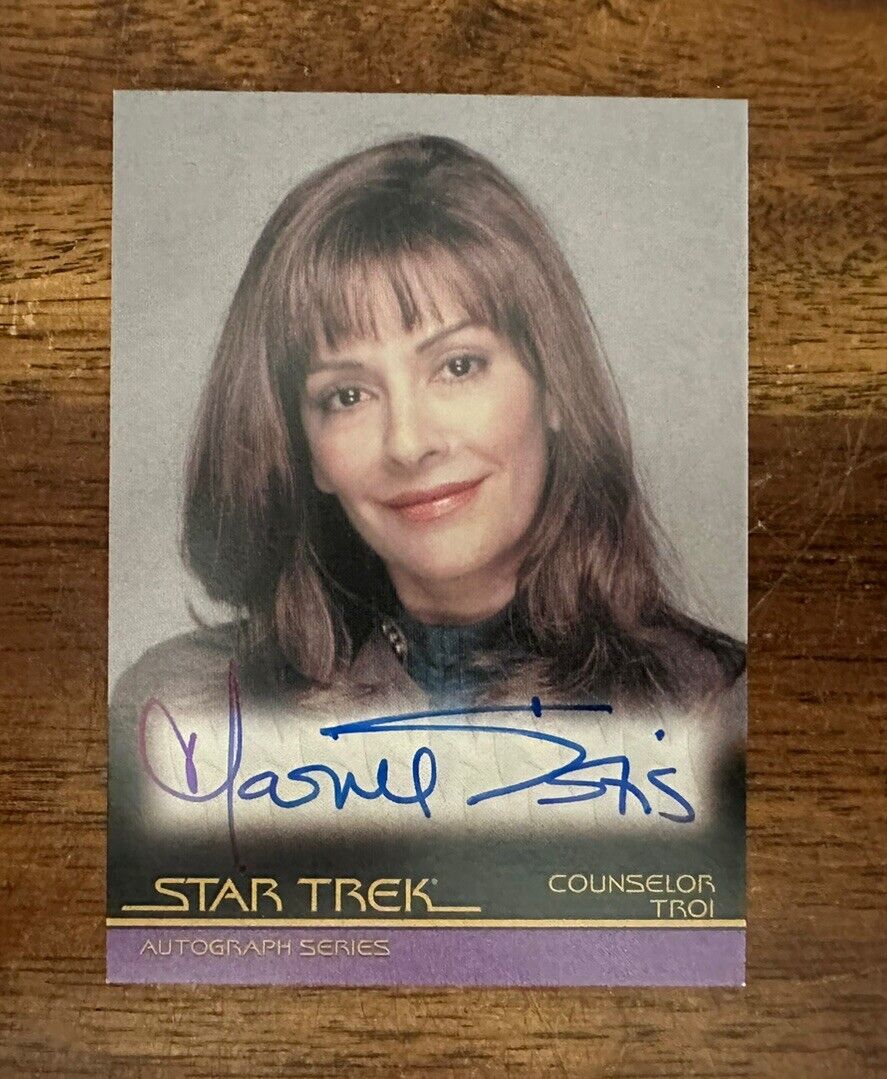 Star Trek Inflexions TNG Auto Autograph A66 Marina Sirtis as Counselor Troi