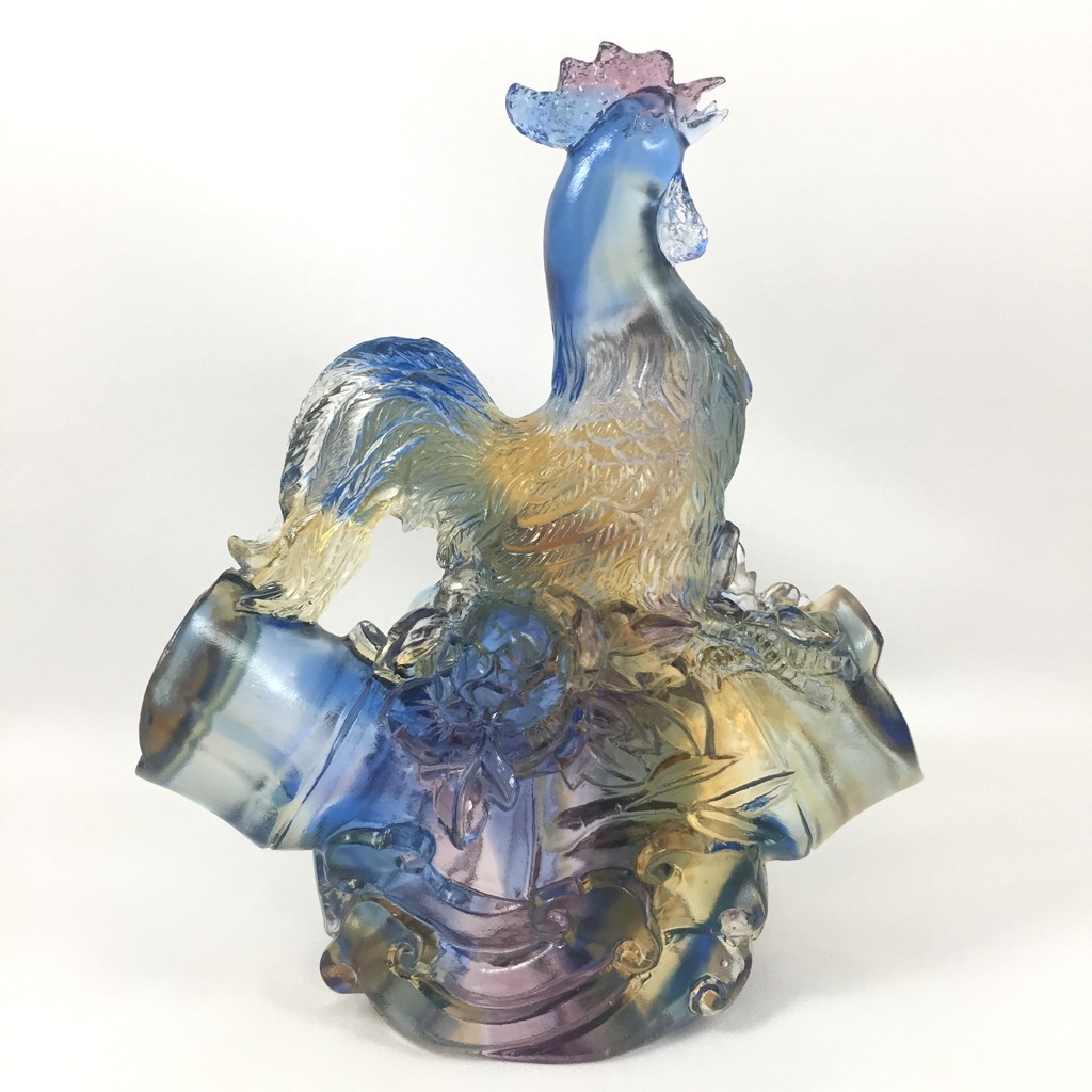 Liuli Crystal Bamboo Blessing peace & fortune Liuli Crystal Bamboo Blessing peace & fortune