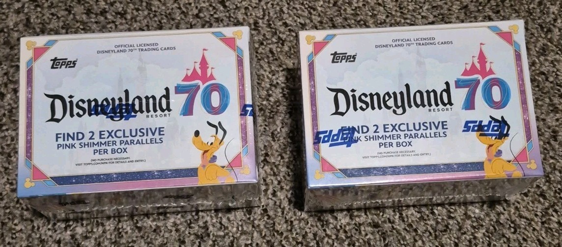 2025 TOPPS DISNEYLAND 70th Anniversary VALUE BLASTER BOX Disney Brand New 2 QTY 2025 TOPPS DISNEYLAND 70th Anniversary VALUE BLASTER BOX Disney Brand New 2 QTY