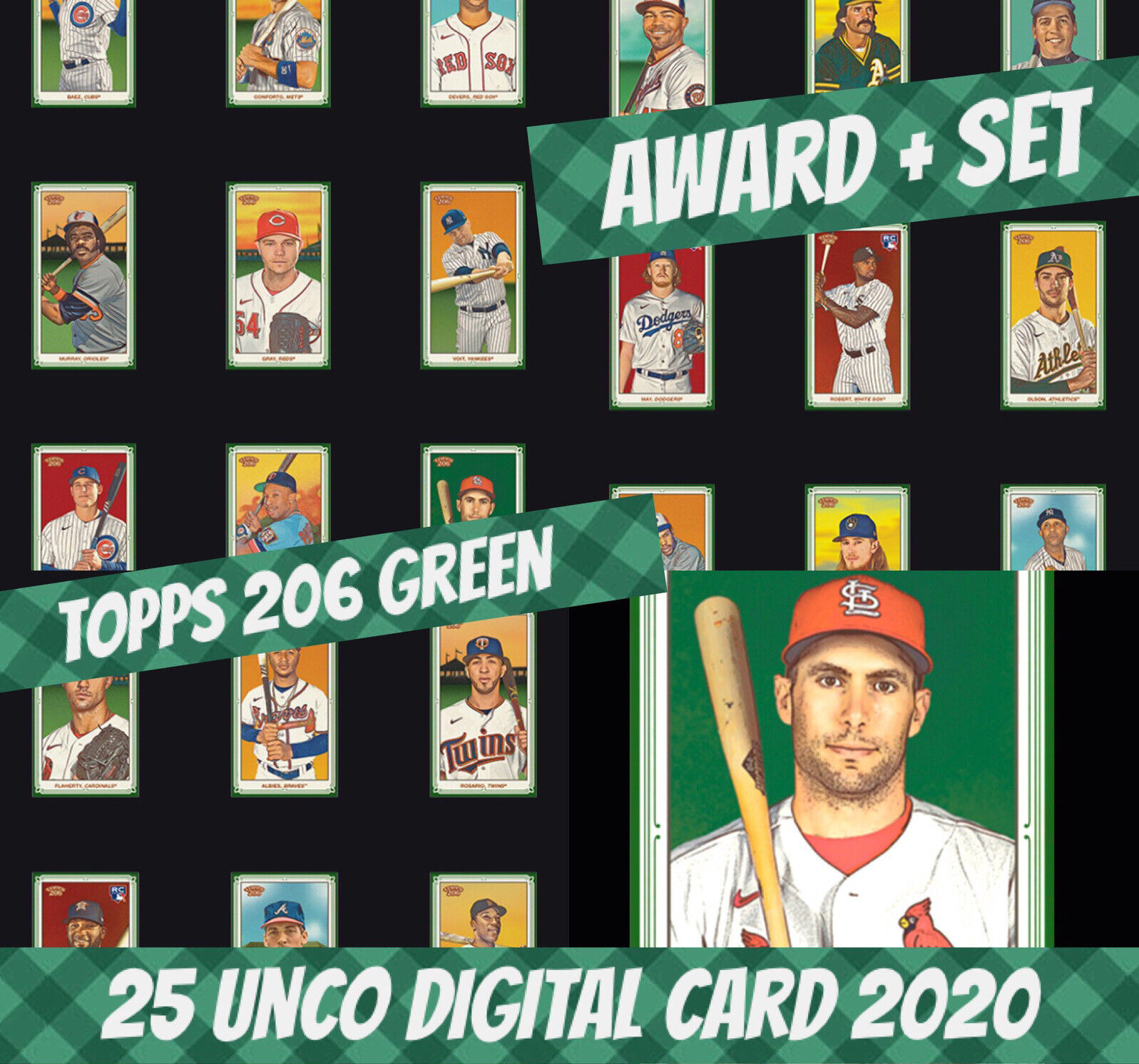 Topps Colorful 206 Unco Paul Goldschmidt Award + Set (1+24) 2020 Digital