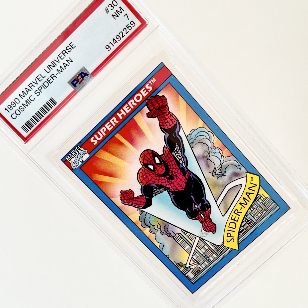 Marvel Comics 1990 The Amazing Spider-Man PSA Graded Trading Card Key Issue Rare Marvel Comics 1990 The Amazing Spider-Man PSA Graded Trading Card Key Issue Rare