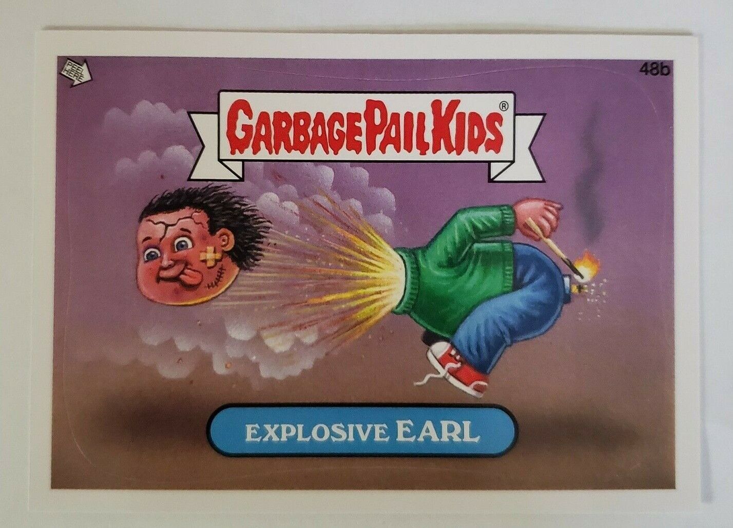 2012 Topps ~ Garbage Pail Kids - \'EXPLOSIVE EARL\' -  Card/Sticker #48b 
