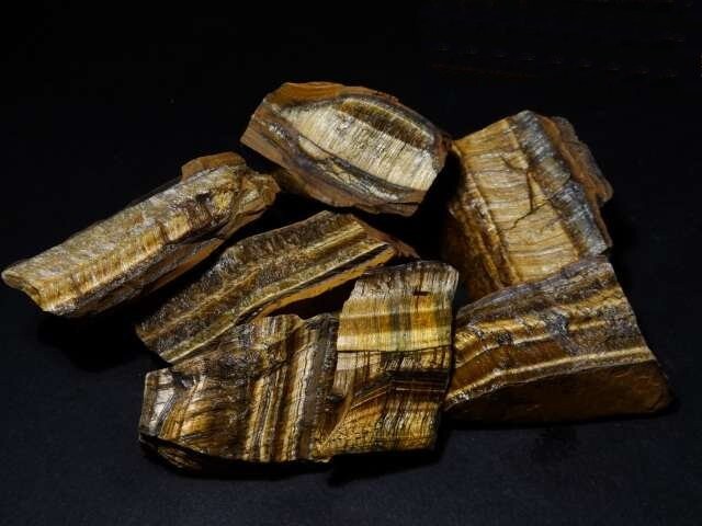 Tigers Eye Collection 10 OZ Lot Natural Tigers Eye Crystal Chunks Tigers Eye Collection 10 OZ Lot Natural Tigers Eye Crystal Chunks