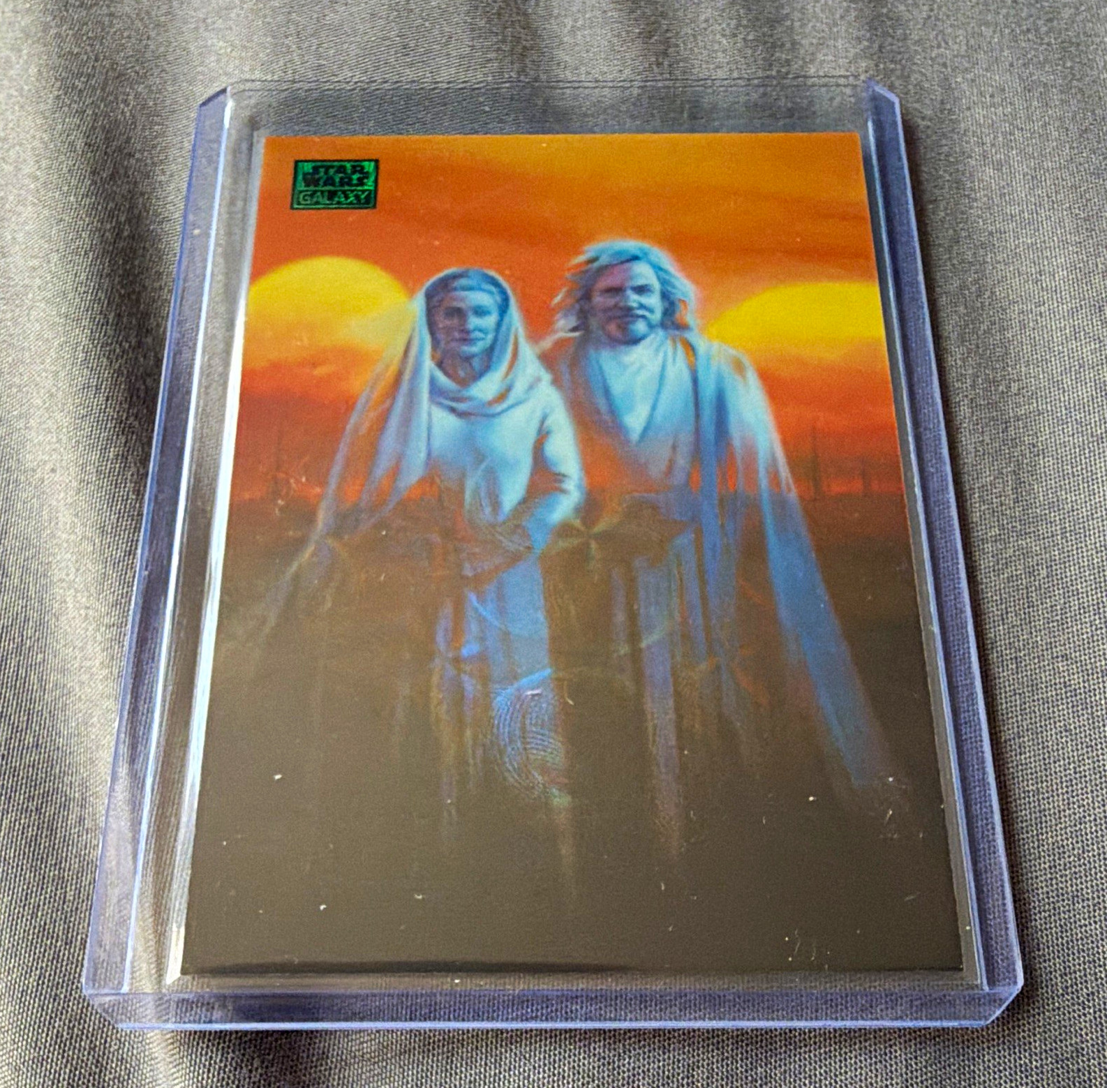 Topps 2022 Star Wars Galaxy #36 The Twins Green Parallel 043/199