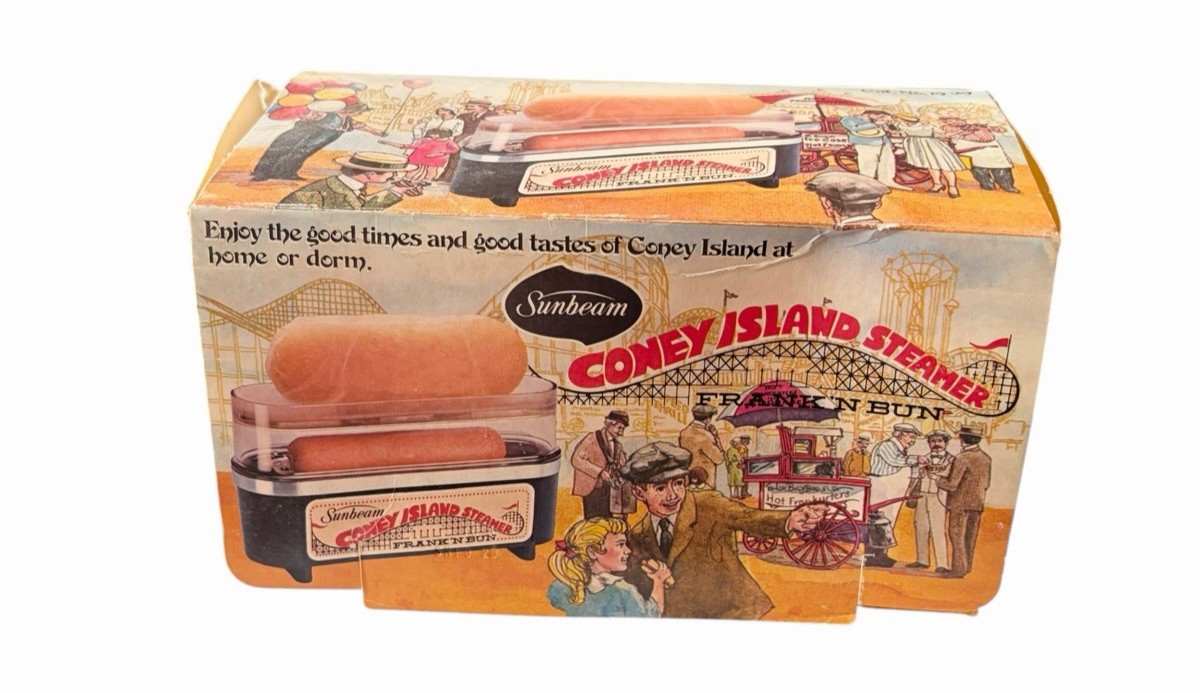 Vintage Sunbeam Coney Island Steamer Hotdogs Hot Dog Frank N Bun WORKS NOS Vintage Sunbeam Coney Island Steamer Hotdogs Hot Dog Frank N Bun WORKS NOS