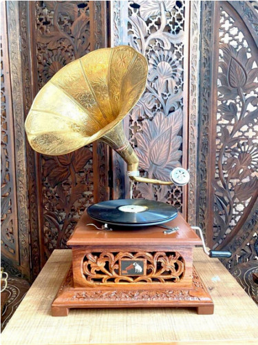 Antique Gramophone Player Original Record Player Working Phonograph Perfect Gift Antique Gramophone Player Original Record Player Working Phonograph Perfect Gift