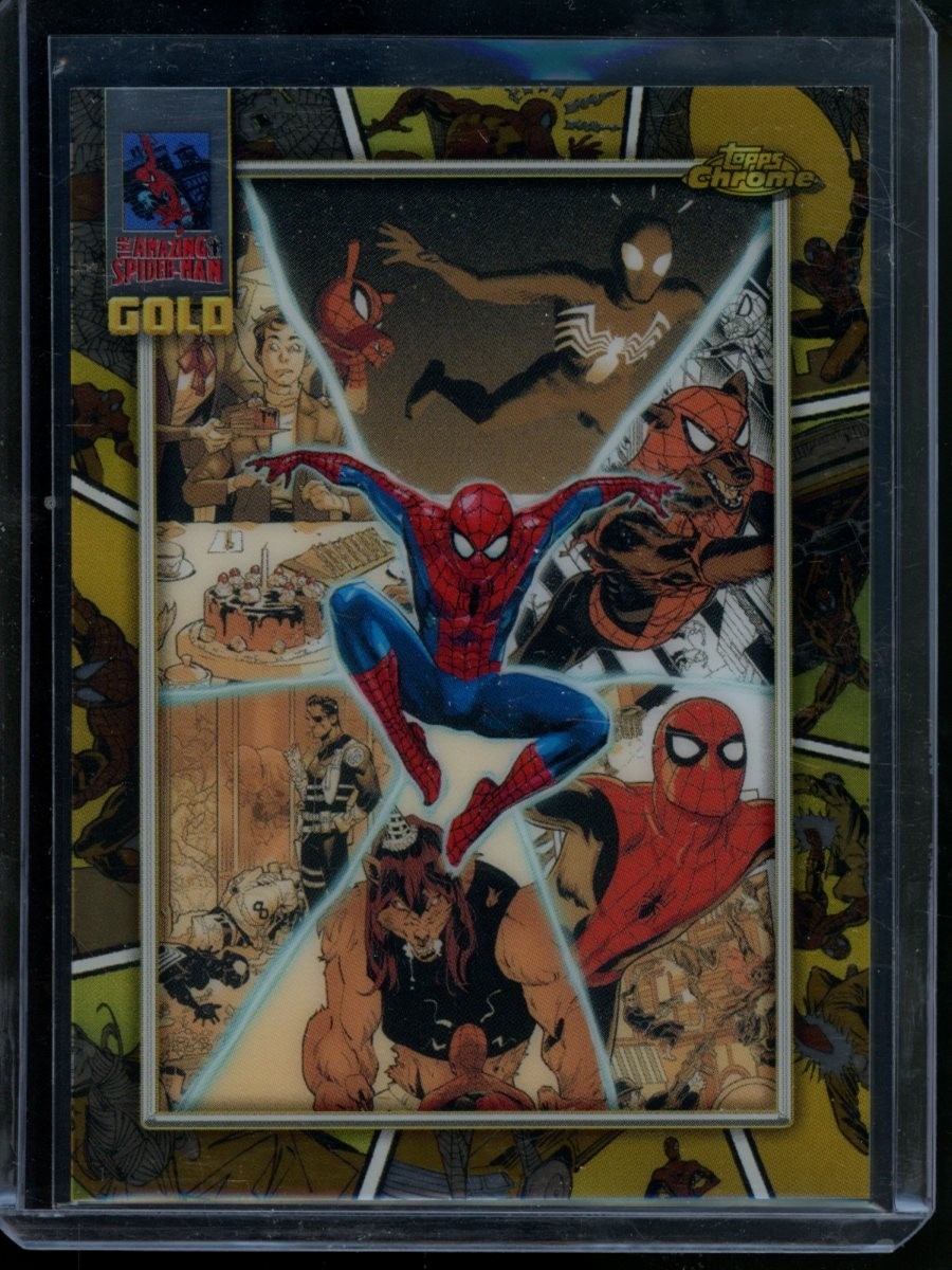 2024 Topps Chrome Marvel Spider-Man Gold SG-1 Full Circle #1 SP 2024 Topps Chrome Marvel Spider-Man Gold SG-1 Full Circle #1 SP