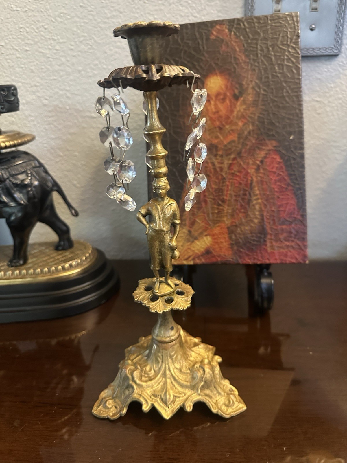 Antique Brass Victorian Art Nouveau Elegant Candlesticks Candle Holder Vintage Antique Brass Victorian Art Nouveau Elegant Candlesticks Candle Holder Vintage