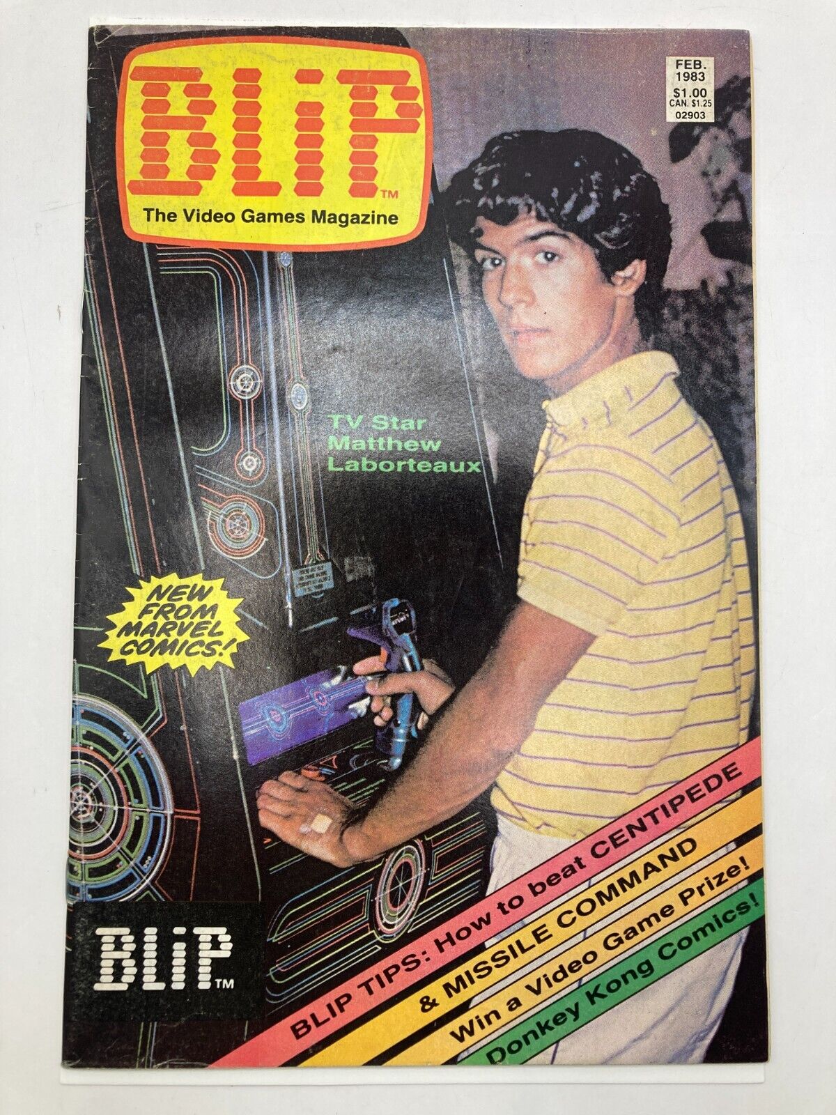BLIP # 1 -  MARVEL COMICS February 1983 VIDEO GAMES -  MATTHEW LABORTEAUX Cover