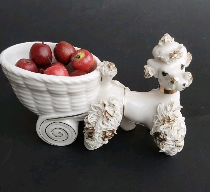 Spaghetti Poodle Wagon Vintage MCM Inarco Cart Planter Excellent Condition Japan Spaghetti Poodle Wagon Vintage MCM Inarco Cart Planter Excellent Condition Japan