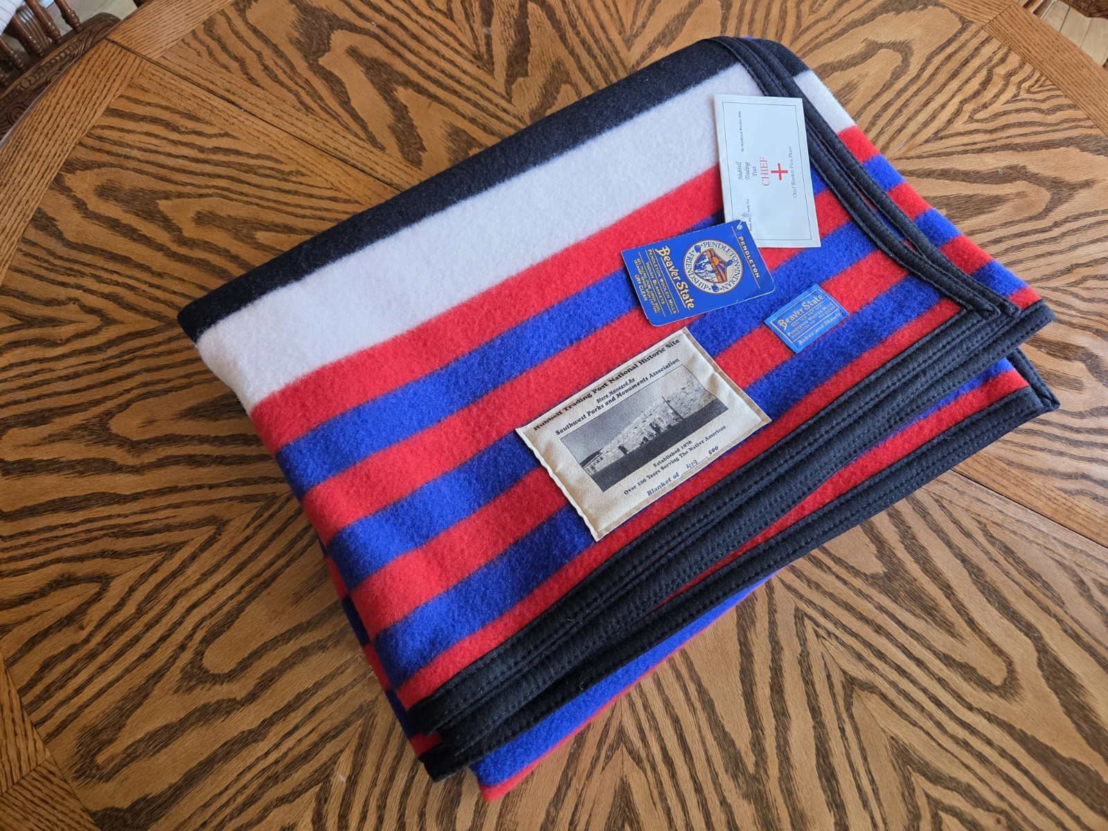 Pendleton Chief Hubbell Stripe First Phase Wool Blanket 64x80\ Pendleton Chief Hubbell Stripe First Phase Wool Blanket 64x80\