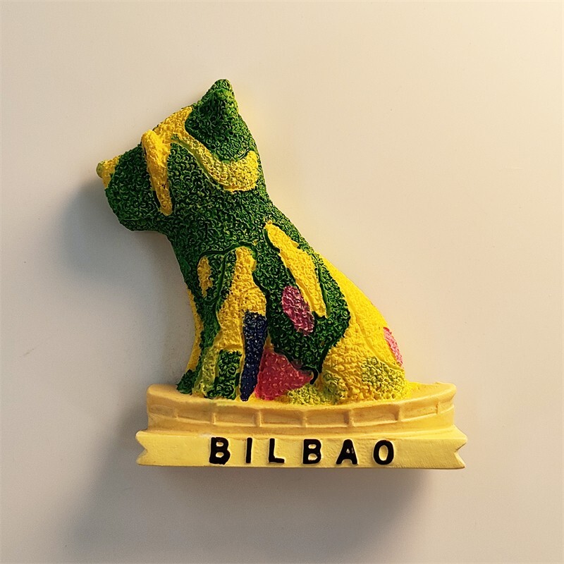 Spain Creative puppy sculpture at the Guggenheim Museum in Bilbao Fridge Magnet Spain Creative puppy sculpture at the Guggenheim Museum in Bilbao Fridge Magnet