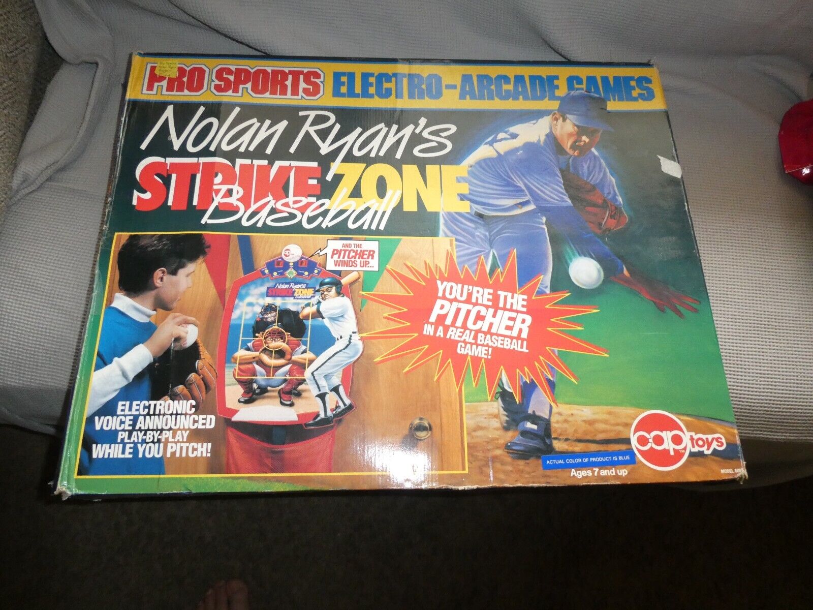 Nolan Ryan\'s Strike Zone Baseball Cap Toys  Electro-Arcade Game TESTED COMPLETE