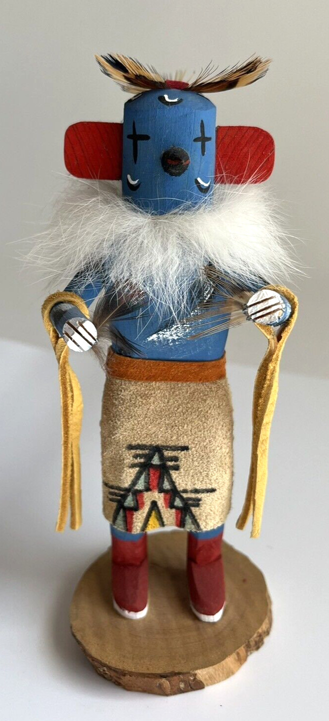 Vintage Native American Roadrunner Wood Kachina Doll Figure Signed MAR Vintage Native American Roadrunner Wood Kachina Doll Figure Signed MAR
