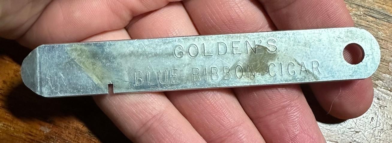 Vintage GOLDEN'S Blue Ribbon Cigar Box Opener AJ Golden, INC. York PA - RARE Vintage GOLDEN'S Blue Ribbon Cigar Box Opener AJ Golden, INC. York PA - RARE