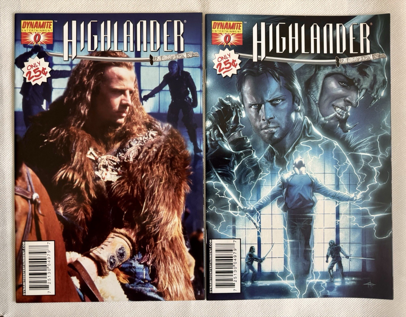 Highlander #0 1ST App In Comics DellOtto & Photo Variant Henry Cavill 2006