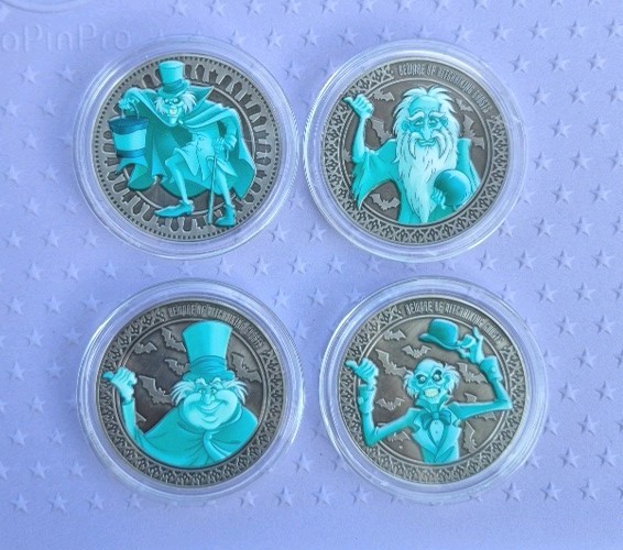 2026 Disney 3D Color Medallions Haunted Mansion Hitchhiking & Hatbox Ghost SET 2026 Disney 3D Color Medallions Haunted Mansion Hitchhiking & Hatbox Ghost SET