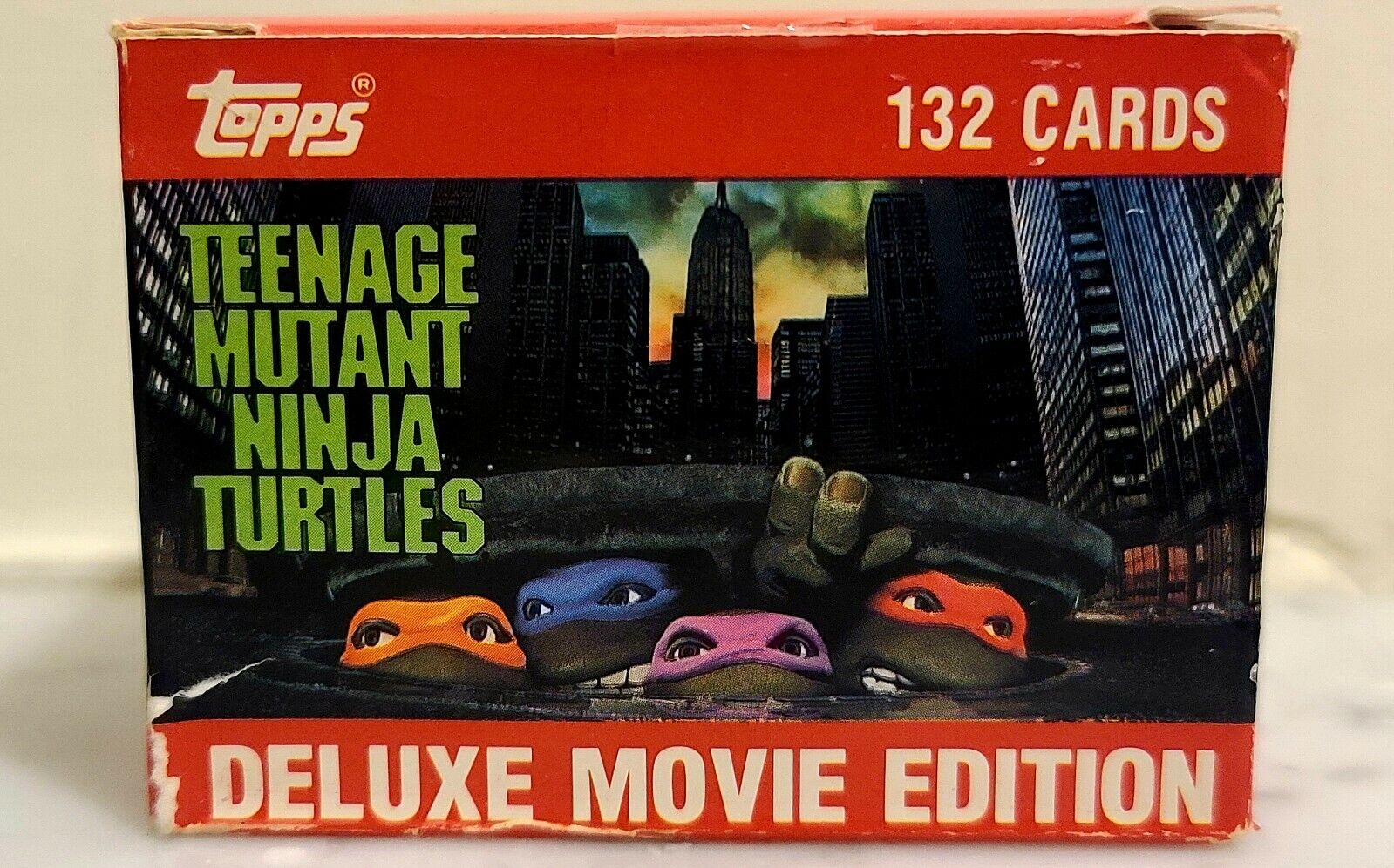 Vintage 1990 Topps Teenage Mutant Ninja Turtles Deluxe Movie 132 Card Set