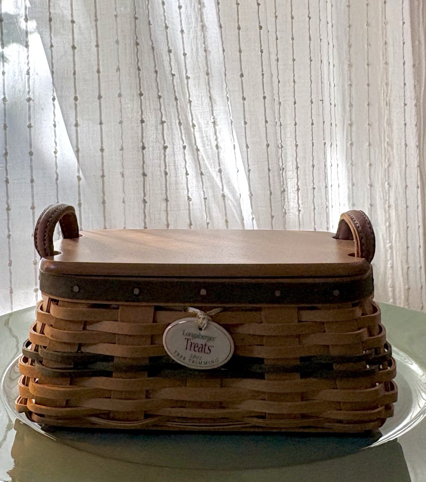 2002 Longaberger Tree Trimming Christmas Basket Complete Set