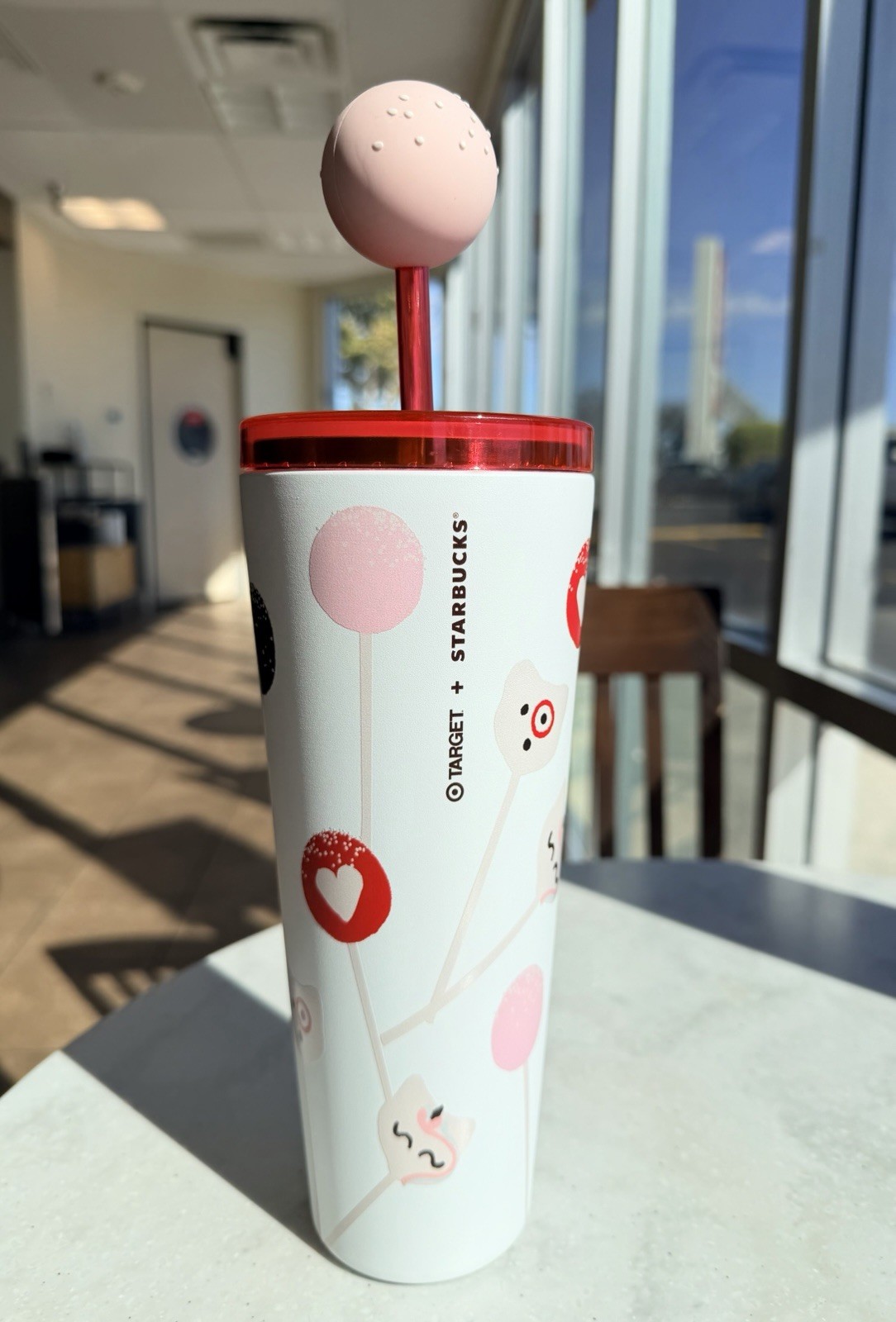 Target x Starbucks Cake Pop Collection Stainless Cold Cup with topper 26oz - NEW Target x Starbucks Cake Pop Collection Stainless Cold Cup with topper 26oz - NEW