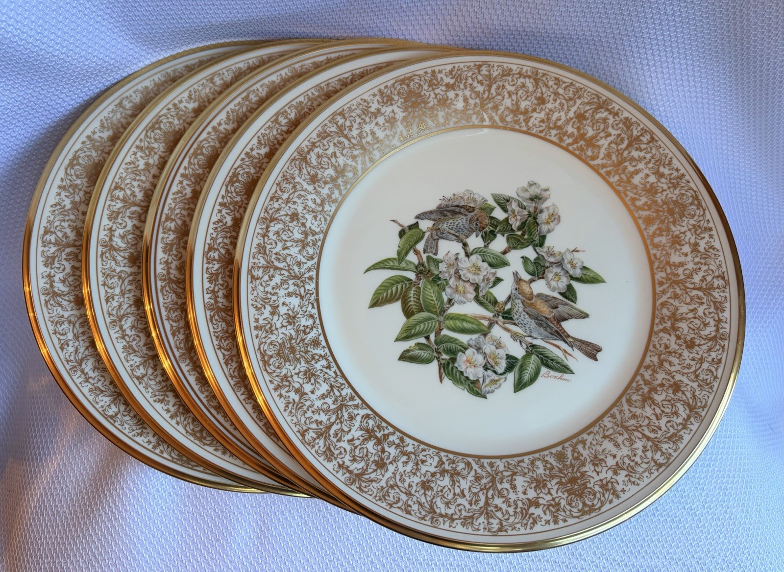 Vtg 1970\'s LENOX BOEHM BIRDS Set 5 Different PLATES No Boxes Unused Vtg 1970\'s LENOX BOEHM BIRDS Set 5 Different PLATES No Boxes Unused