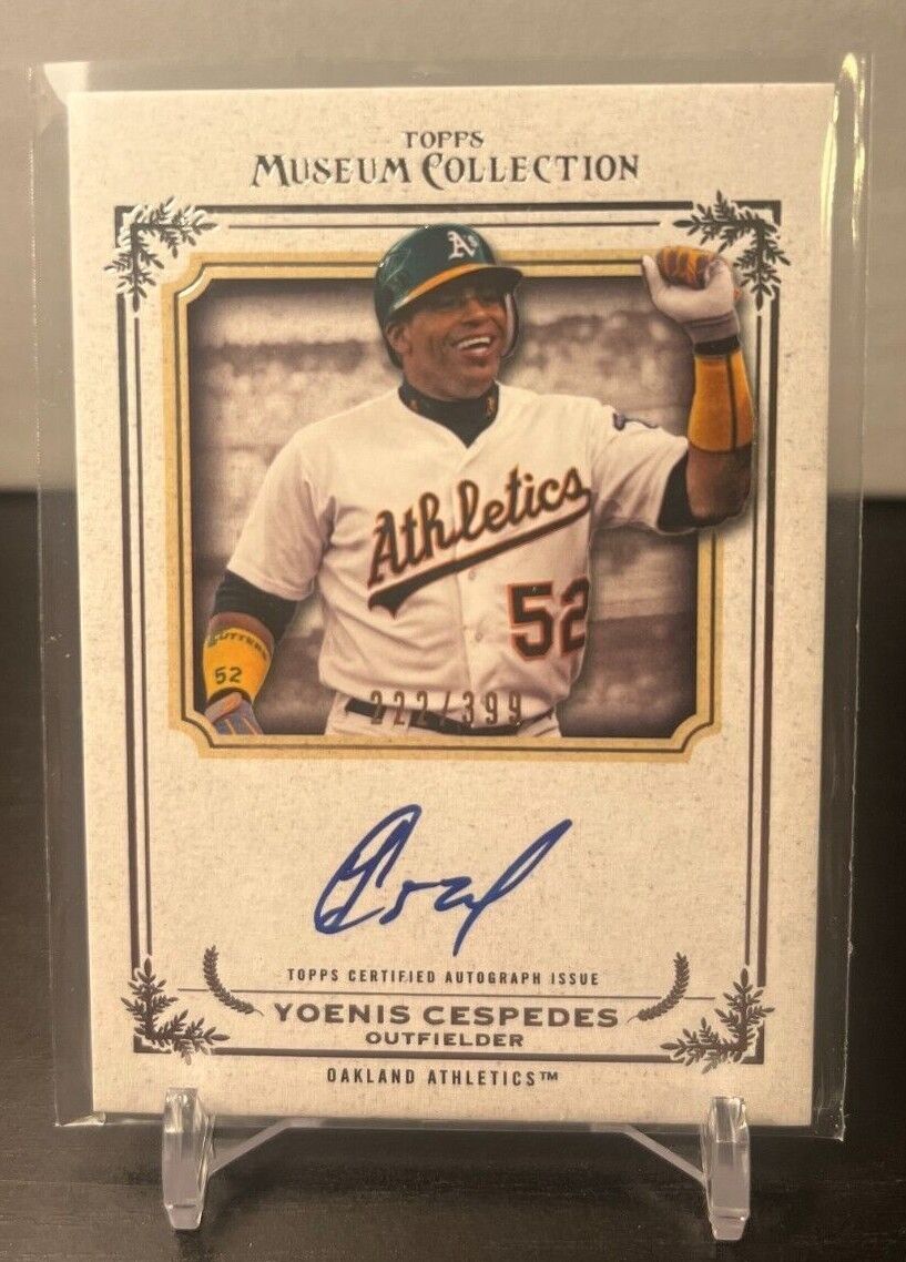 2013 Topps Museum Collection Yoenis Cespedes Archival Auto #222/399 A756