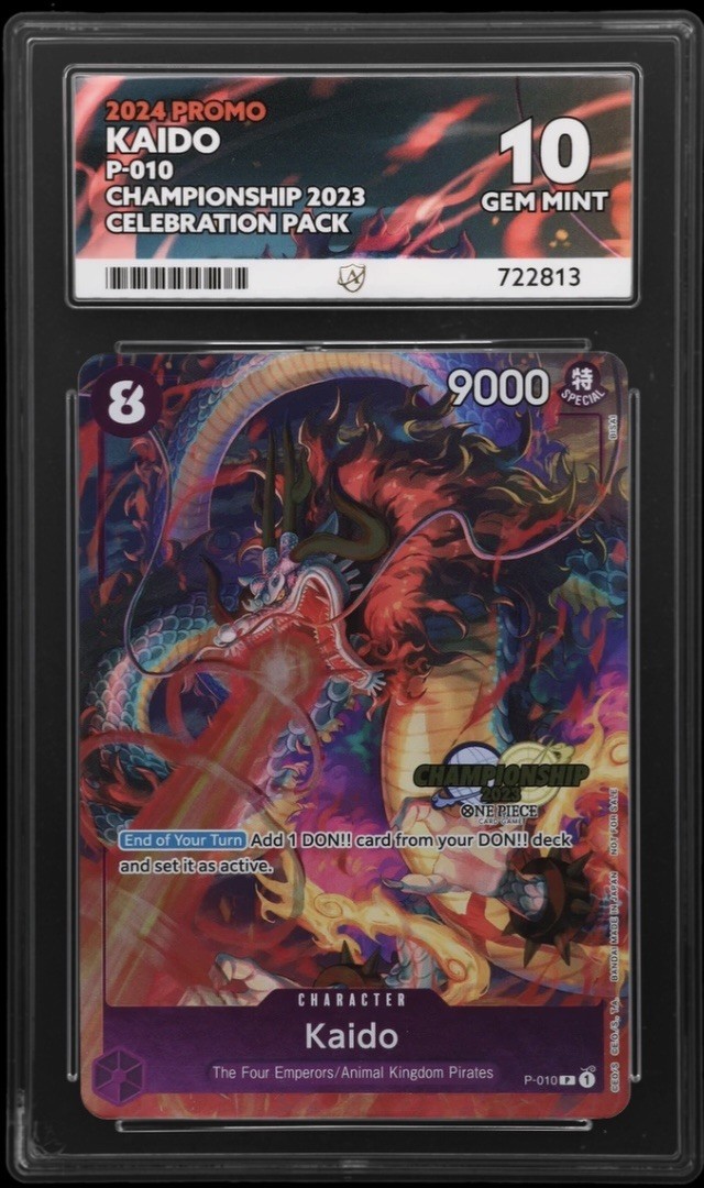 Kaido P-010 2023 ACE 10 Championship Celebration Pack Promo Card Perfect 10 Kaido P-010 2023 ACE 10 Championship Celebration Pack Promo Card Perfect 10