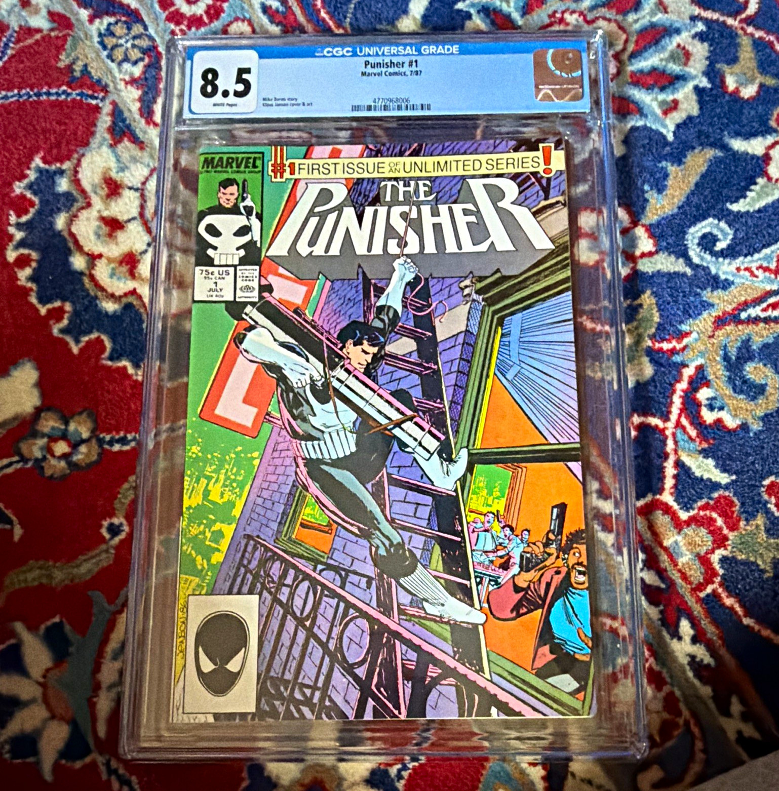 Marvel Comics The Punisher #1 CGC 8.5 (1987) First Printing Grant Zeck Marvel Comics The Punisher #1 CGC 8.5 (1987) First Printing Grant Zeck