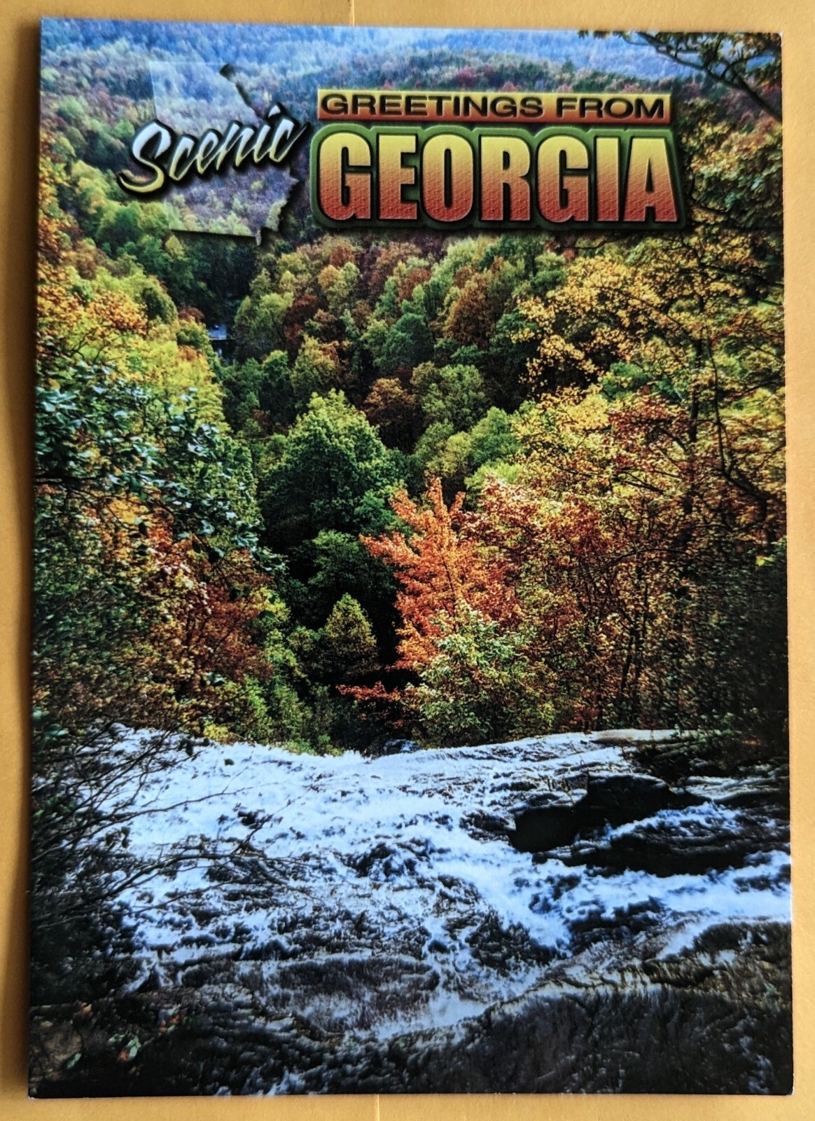 Postcard GA: Greetings from scenic Georgia Postcard GA: Greetings from scenic Georgia