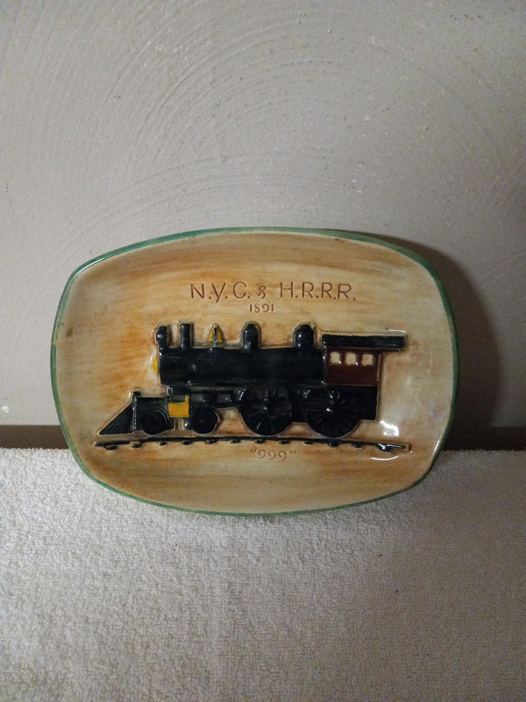 Pennsbury Pottery N.Y.C. & H.R.R.R. Handpainted Plate Pennsbury Pottery N.Y.C. & H.R.R.R. Handpainted Plate