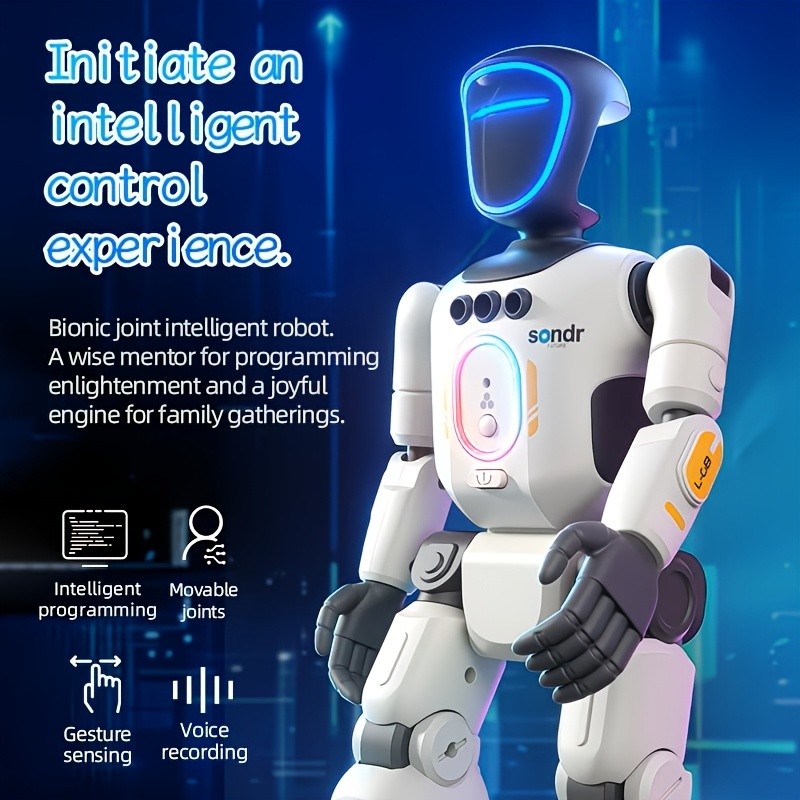 AI Robot Companion with Programmable Voice Commands & Smart Remote Control - Ges AI Robot Companion with Programmable Voice Commands & Smart Remote Control - Ges