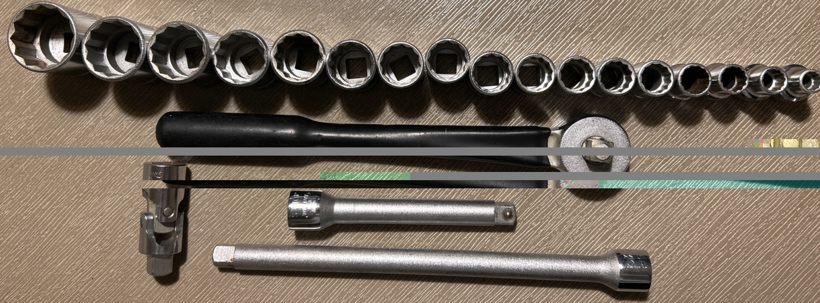 Vintage WILLIAMS 1/2”Drive SAE 21 Piece SOCKET SET  3/8\