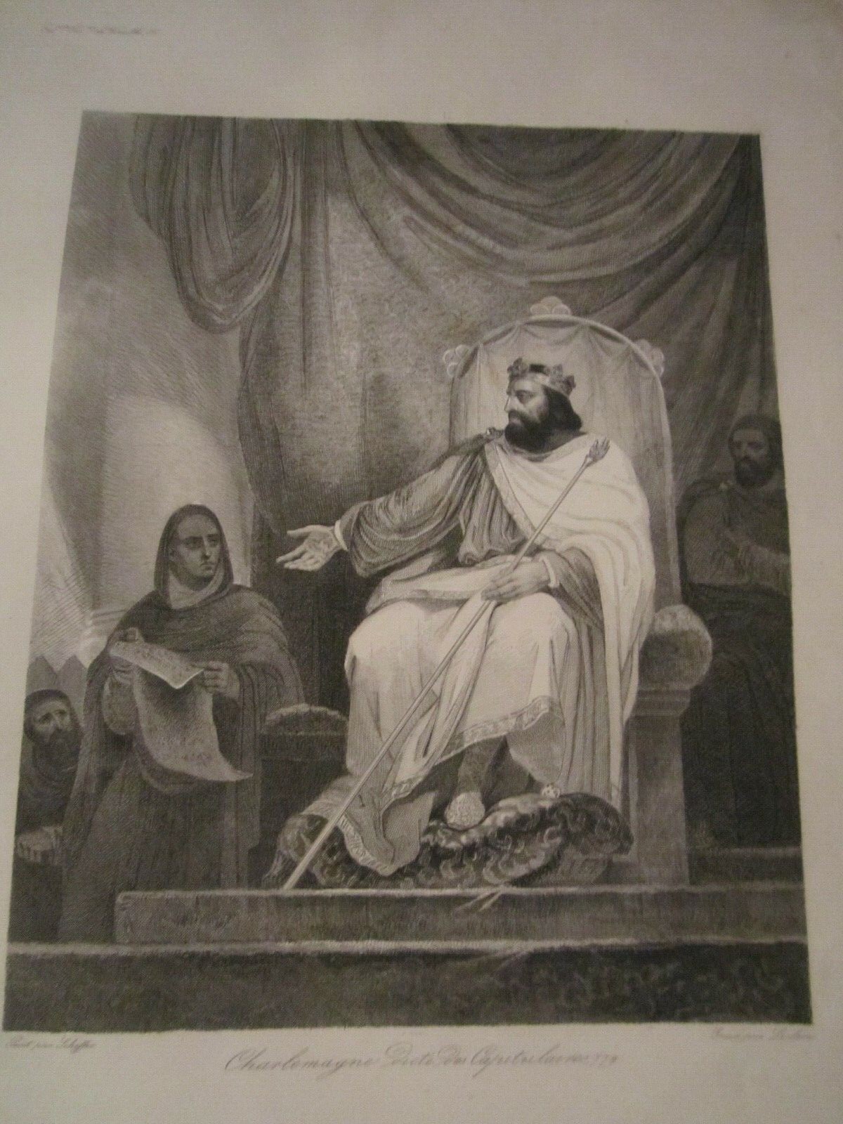 ANTIQUE ENGRAVING - CHARLEMAGNE - DOCS ANTIQUE ENGRAVING - CHARLEMAGNE - DOCS