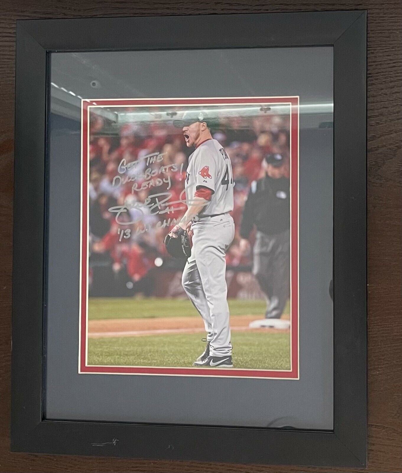Jake Peavy Signed \'13 World Series Champs w/red sox \