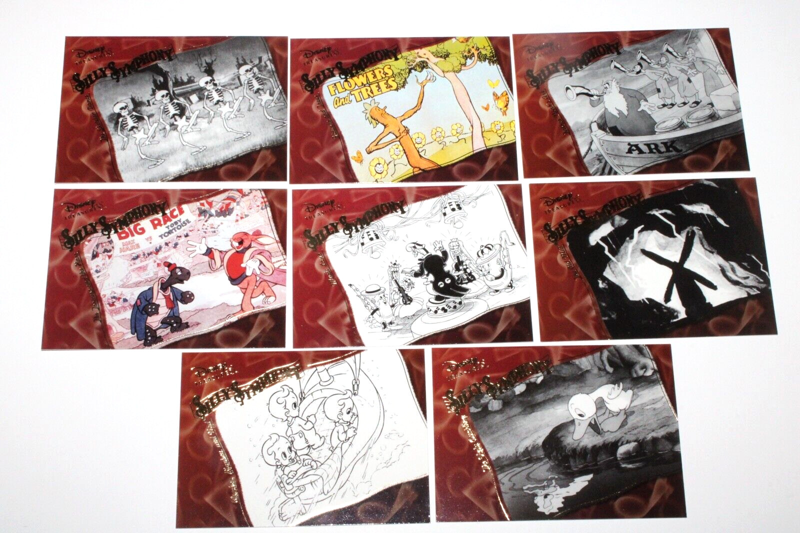 2003 Upper Deck Disney Treasures Silly Symphony INSERT 8 COMPLETE Card Set
